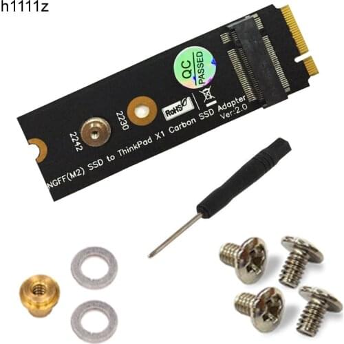 M.2 NGFF SATA-Bus KEY B SSD HDD Adapter Raiser 20 + 6 Pin SSD Converter Card for Lenovo Thinkpad X1 Carbon Support 2230 2242 M.2
