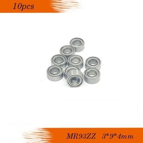 Free shipping 10Pcs High quality MR93ZZ MR93 ZZ ABEC-5 P5 ball bearing 3x9x4 mm deep groove ball bearing