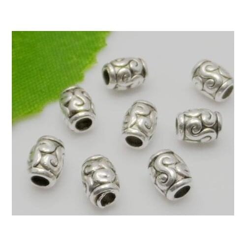 Free Ship 1000PCS Tibetan Silver Spacer Beads For Jewelry Making 5x6mm