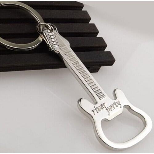 Gift Zinc Alloy beer guitar bottle opener bottle opener keychain keyring key chain key ring ss1284