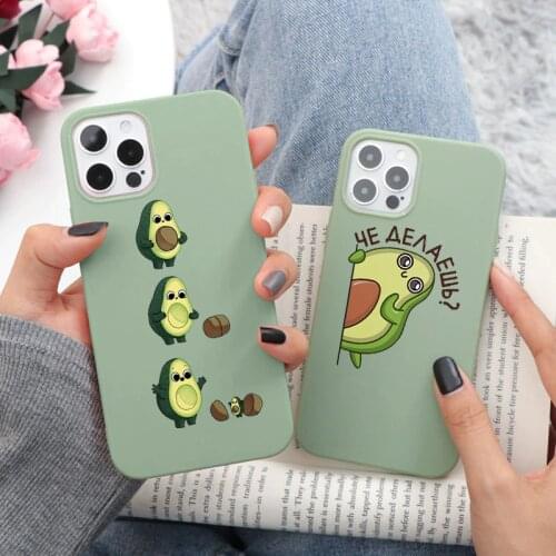 Funda For Xiaomi Redmi Note 9 Pro 8 7 10 8T 9s 6 5 10s 9C Mi A3 A2 9T 11 9 SE 10 10T Lite Poco F3 X3 NFC TPU Avocado Case Bumper