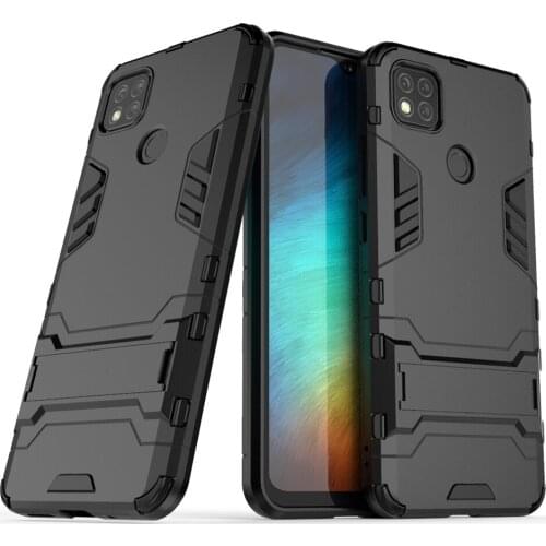Kickstand Case for Xiaomi Redmi 9C Cases Shockproof Armor TPU + PC Tough Cover for Xiomi Redmi 9c 9 C Redmi9c 6.53" Funda Coque