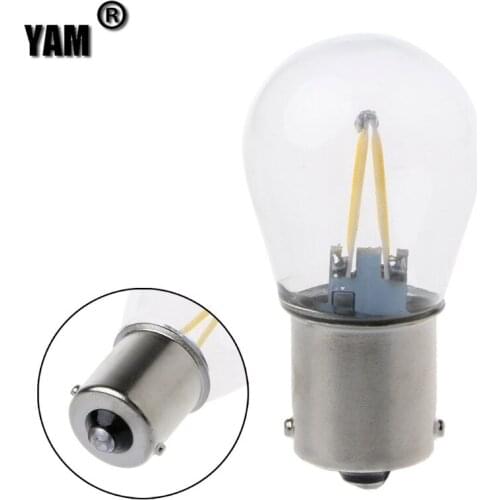 DC12V 1156 P21W Ba15s Lamp LED COB Light DRL Daytime Running Light White 2018 dropshipping