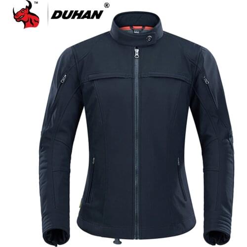 DUHAN Motorcycle Airbag Vest Women Motorcycle Protective Jacket Reflective Motocross Riding Air-bag With CE Protector Safety