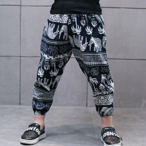 Summer Baby Boys Girls Harem Pants Kids Children Lantern Trousers Boys Girls Clothes Kids Casual Pants Joggers 2-7year DS9