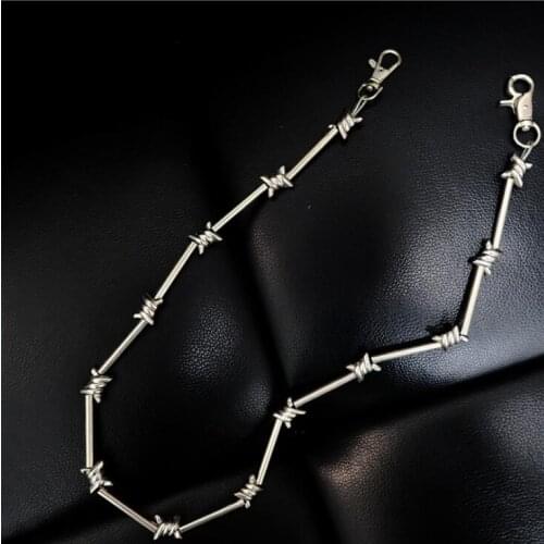 Fashion Alloy Chain on pants With Large Metal Ring Trousers Chains Punk Hip-hop Trendy Chain on jeans Metal belt Bamboo style