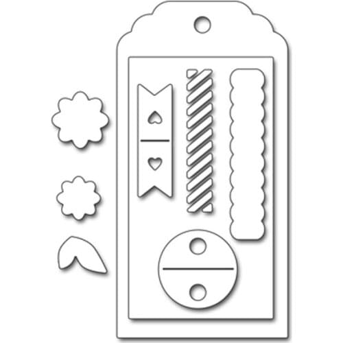 Banner Tag Set Metal Cutting Dies Stencils For DIY Scrapbooking Decorative Embossing Suit Paper Cards Die Cutting Template 2018