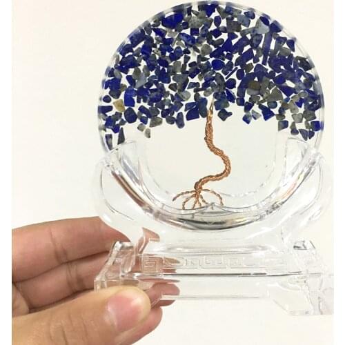 Natural Various Gem Resin Chips Crystal Stone Slice Free Form Giving The Base Healing Home Decoration