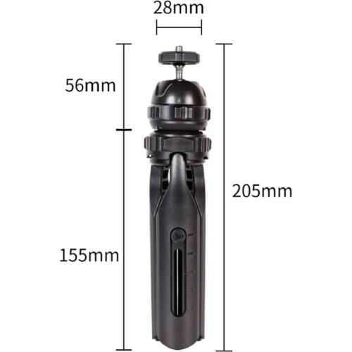 New design Portable desktop two section adjustable mobile phone pan tilt bracket tripod