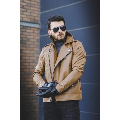 Tuci Aldrin Slim Fit Leather Jacket