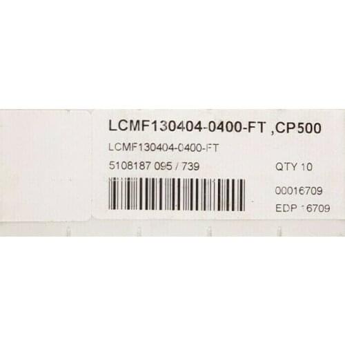 ORIGINAL 10PCS CARBIDE INSERT LCMF130404-0400FT CP500