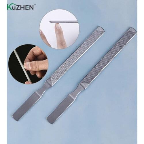 1PC Stainless Steel Nail File Polishing Article Manicure Pedicure Scrub Article Nail Tool
