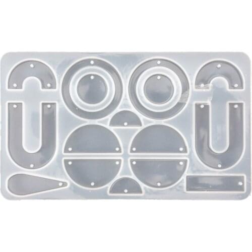 DIY Crafts Earring Resin Mold Resin Geometric Earring Pendant Resin Silicone Mold Fashion Jewelry Making Tools