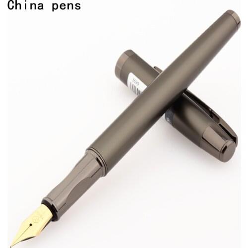 Luxury quality 3699 Gray Fine Pen body Business office Fountain Pen student School Stationery Supplies ink pen