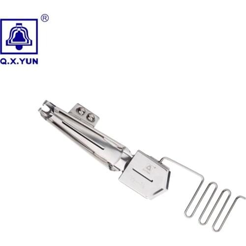 Made In TAIWAN folder TAPE SIZE 1-3/4"---1/2" double wrap hemmer Used for 2 or 3 needle cover stitch machine folder binder