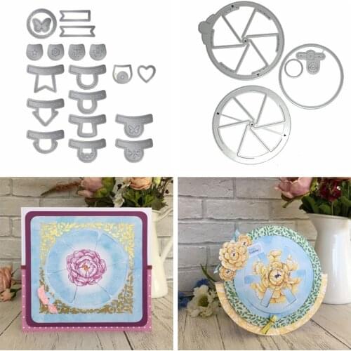 Special Spin Circle Wheel Frame Set Metal Cutting Dies DIY Crafts Card Album Photo Make Scrapbook Supplies Stencil New Dies 2020