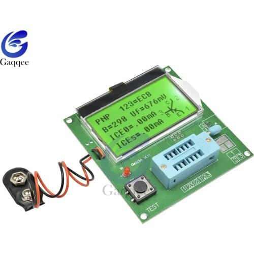 LCD GM328A Transistor Tester Capacitance capacitor frequency Meter LCR \RLC\PWM\ESR Meter MOS/PNP/NPN square wave signal