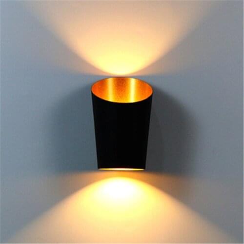 Waterproof AC85-265V Surface Mounted LED Wall Light Modern Nordic Luminaire Indoor Wall Lamps Living Room Porch Outdoor