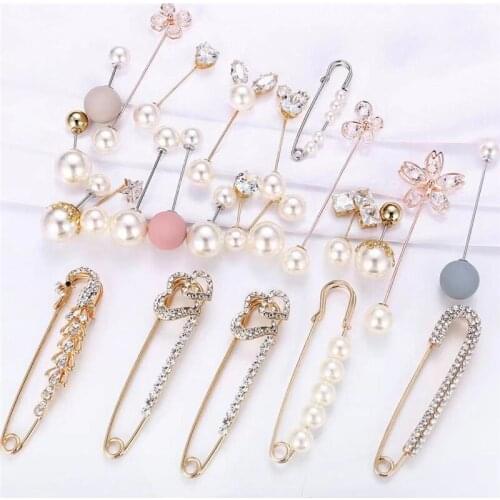 Brooch Pin Women’s Brooch With Rhinestones Fashion Accessories Gift Suit Sweater Hats Clips Scarf Pins Hot Sale
