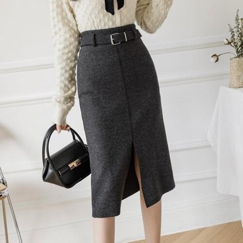 New 2021 spring High Quality Women Skirts Grace A-Line Skirt Sexy Office Ladies Hip Hugging Skirt High Waisted Skirt