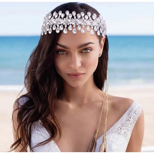 ZMHP354 Sparkling Full Diamond Bride Hairband Woman Wedding Party Prom Jewelry Headpiece Girl Hair Accessories Girlfriend Gift