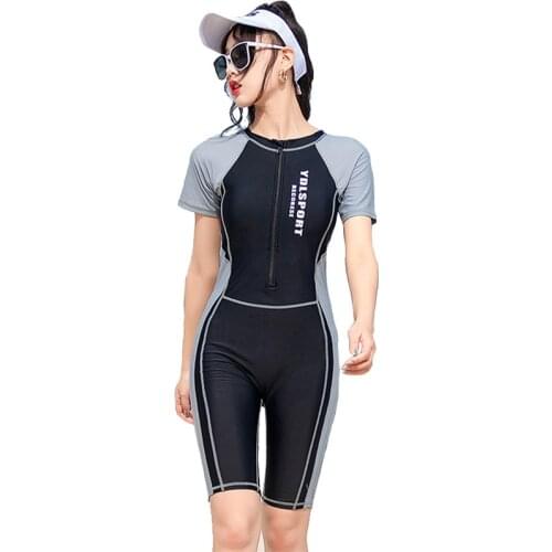 Womens Rashguard Swimsuit Sports Chlorine-resistant One-piece Swimsuit Large Size Surfing Girls Swimsuit Womens Swimsuit 6XL