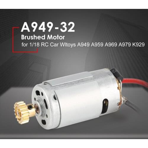 1/18 RC Car Brushed Motor A949-32 for Wltoys Off-road Buggy A949 A959 A969 A979 K929 Spare Parts Accessory Components