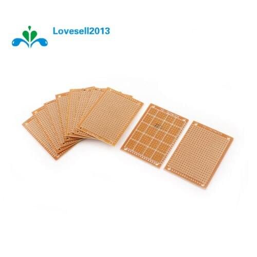 10Pcs 5 x 7cm DIY Prototype Paper PCB Universal Board Experiment Matrix Circuit Shield