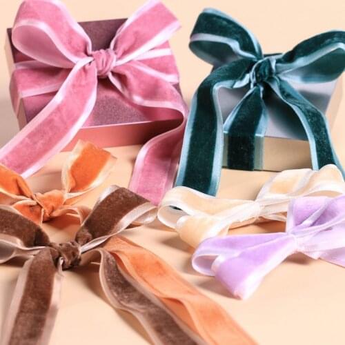 100 Yards High Quality Velvet Ribbon Roll 25 Mm For Headband Clips Bow Chocker Diy Wedding Party Deco Wrap Gift Supplies