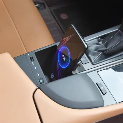 15W fast charging QI car wireless charger phone charger charging case charging holder for Lexus ES ES200 ES260 ES300h 2019-2021