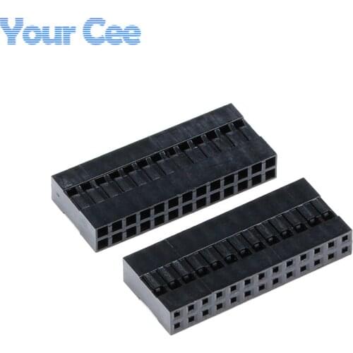 20pcs Dupont Head 2.54mm 2X13P Dupont Plastic Shell Pin Header Connector Jumper Wire Cable Housing Plug Female