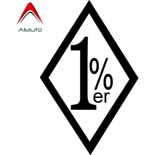 Aliauto Creative Car Sticker 1%ER One Percent Outlaw Biker Funny Vinyl Reflective Decal Motorcycles Accessories,15cm*9cm