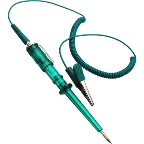 Auto Vehicle Gauge Test Light Long Probe Pen Continuity Car Voltage Car Tester Automotive Circuit Systems Tools DC 6V 12V 24V