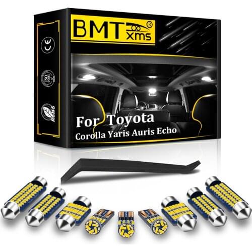 BMTxms For Canbus Toyota Echo Auris Yaris Corolla 1988-2010 2013 2015 2016 2017 2019 2021 Car LED Interior Light Accessories