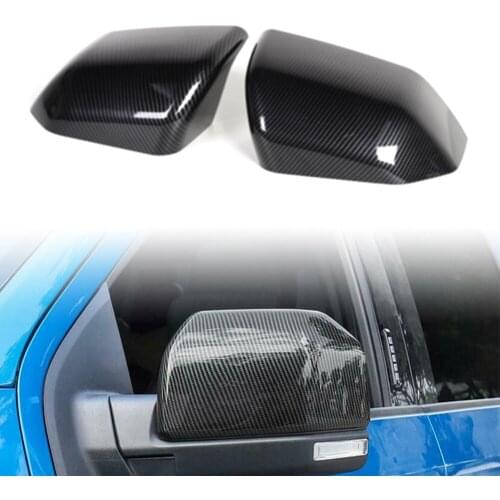 F150 Carbon Fiber Side Rearview Mirror Cap Decoration Protective Cover Trim ABS Covers For Ford F-150 2015 2016 2017 2018 2019