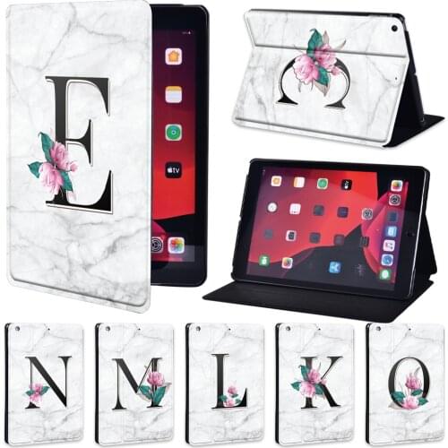 White Marble Series Tablet Case for Apple IPad 5/6/7/8th / Mini 1/2/3/4/5 / Ipad 2/3/4 PU Leather Stand Folio Cover