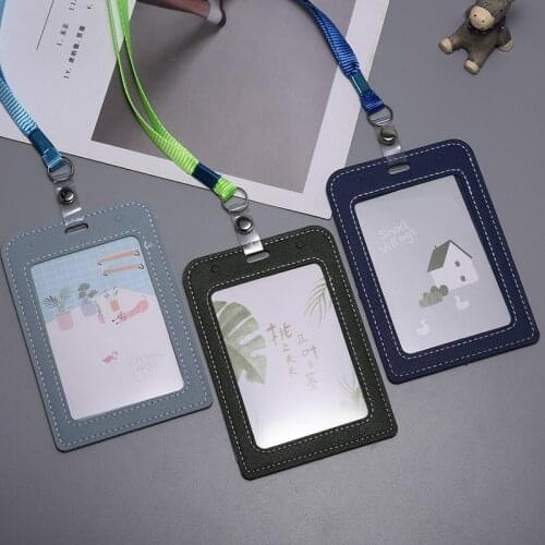 Work Card Cover Brand Work Card Hanging Rope Bus Card Cover Access Control Student Meal Card Cover Hanging Neck Protective Cover
