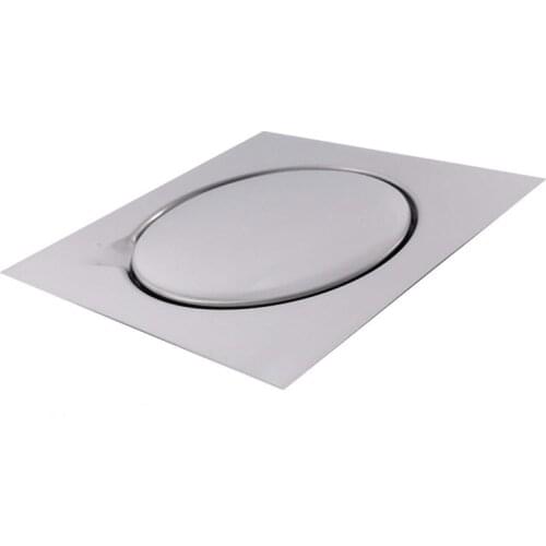 Shower Stainless Steel Hotel Easy Clean Bathroom Durable Waste Cover Floor Drain Deodorant Silver Square 15*15CM Floor Drain