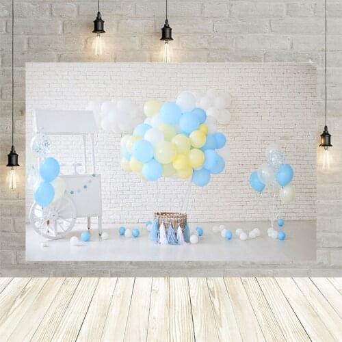 Avezan Photography Background Baby Shower Children Kids Birthday Party Banner Colored Balloons Decoration Wallpaper Photo Studio