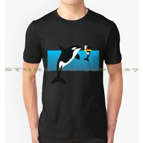 Orca black white tshirt t shirt for men women
