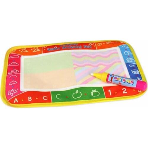 Hot 25*16.5cm Kids Baby Write Draw Paint Water Magic Doodle Mat Children Play Mat With Magic Pen Painting Christmas Gift New