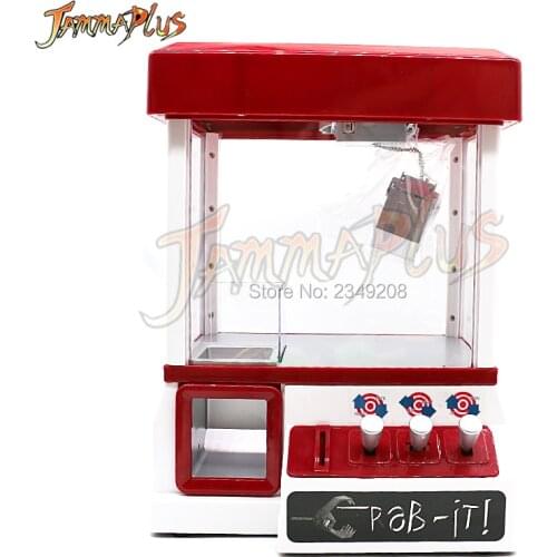ABS Plastic Toy +20 Coins Carnival Claw Game Doll Machine Mini Arcade Grabber Crane Kids Fun Crane