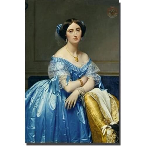 Jean Auguste Dominique Ingres Oil Paintings Prints On Canvas World Famous Painting Replica Beautiful Girl Wall Pictures Decor