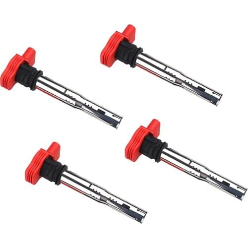 4Pcs Ignition Coil Fit For VW Jetta Golf GTI Passat CC For Audi A3 A4 A5 A6 Q5 Q7 R8 S4 S5 TT Replace 06E905115E