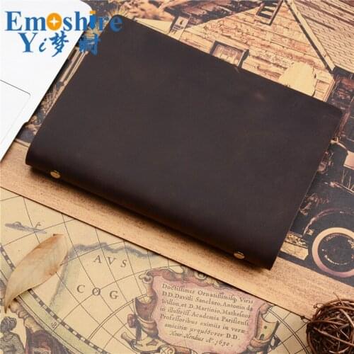 Leather Notebook Top Layer Leather A5 Business Loose-leaf Notebook Exquisite Diary Book Subhand Account Custom Printed LOGO N153