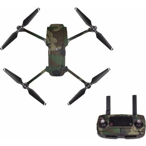 [M0047] classic Camouflage for DJI Mavic Pro Decal Skin Sticker Drone Body + Remote Controller + 3 Battery Protection Film Cover