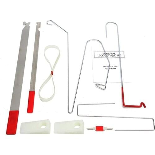 Ting Ao 9PCS Car Repair Equipments - Car Door Key Lost Lock Out Emergency Opening Unlock Unlocking Repair Tool Kit Fixture Gap O