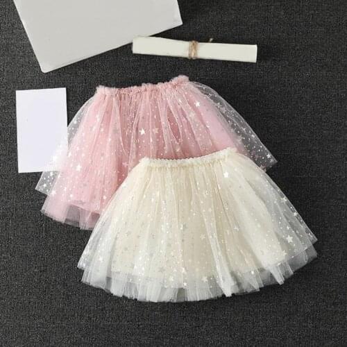 New 2020 Children Skirts Baby Toddler Clothes Girl Mesh Tutus Kids Party Ballet Dance Tutu Skirts Girls Princess Sequined Skirt