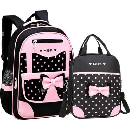 Orthopedic Backpack Girl School Bags Zipper Kid School Bag 2pcs/set Cute Children Knapsack School Bag For Girl Mochilas