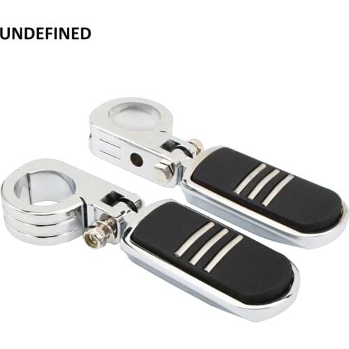 Chrome Motorcycle Highway Foot Pegs Footrest Engine Guard Footpegs For Harley Touring Rode King FLH Sportster 883 Softail Dyna